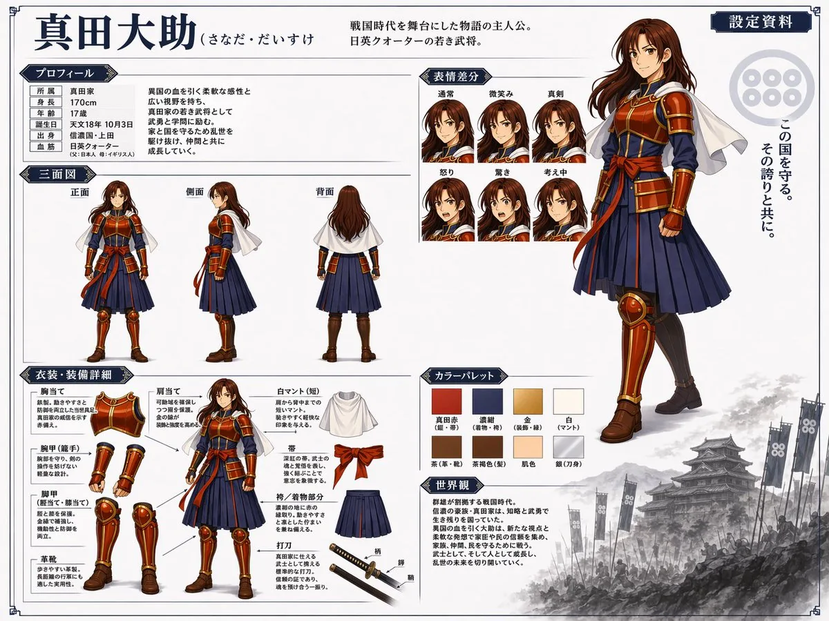 Role: Expert Anime Character Reference Sheet...