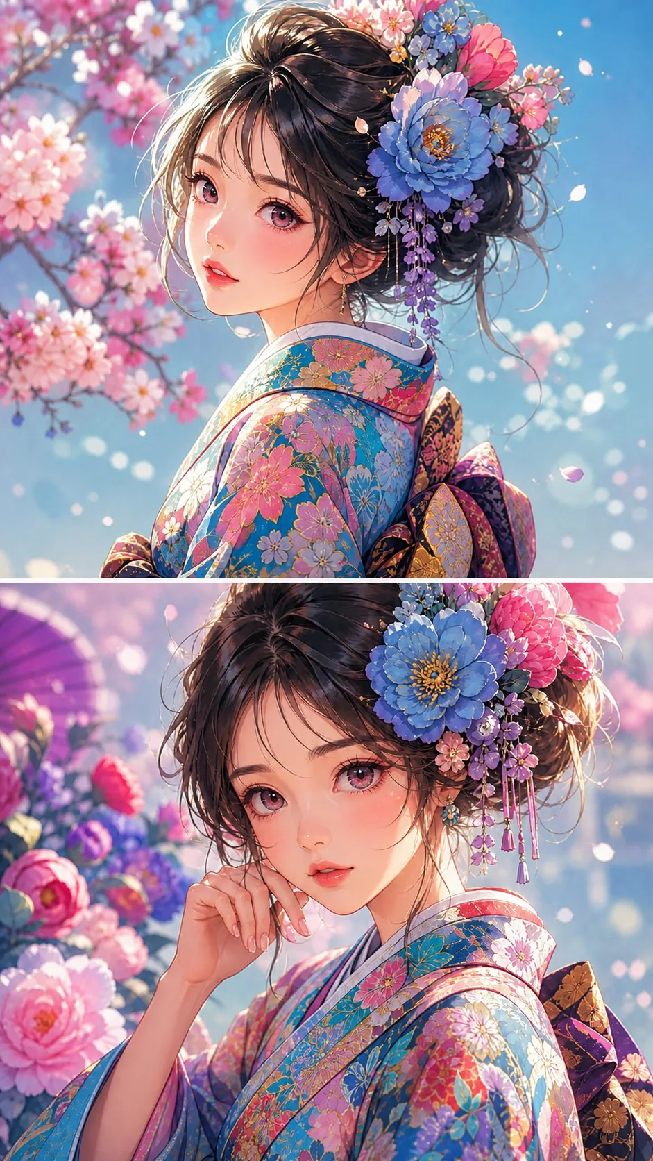 <role>Expert anime illustrator</role> <instructions>Create a high-detail...
