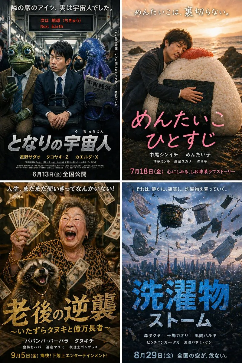 <role>Expert Japanese movie poster designer</role> <context>Generate...