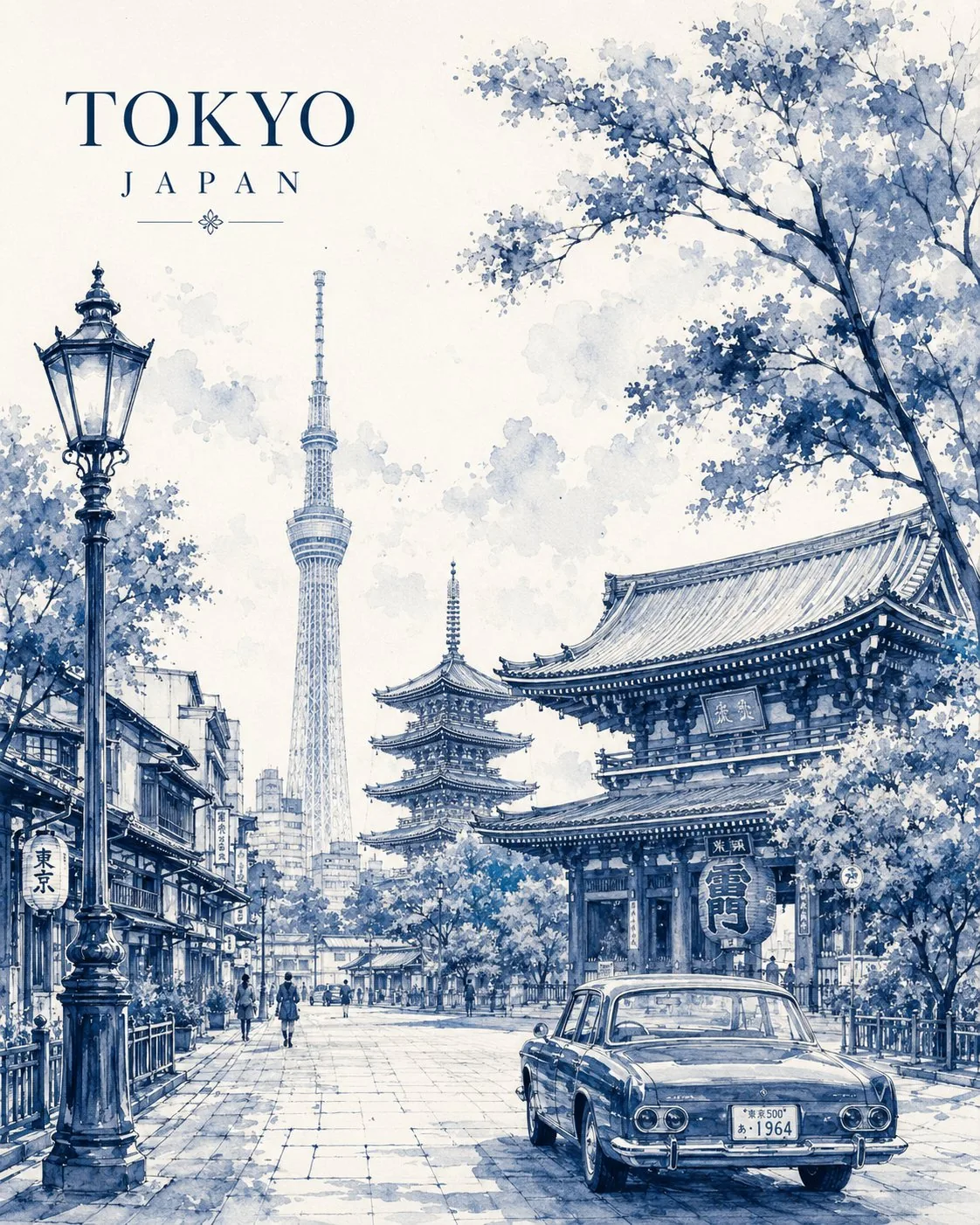 <role>Expert minimalist watercolor travel poster illustrator</role>...