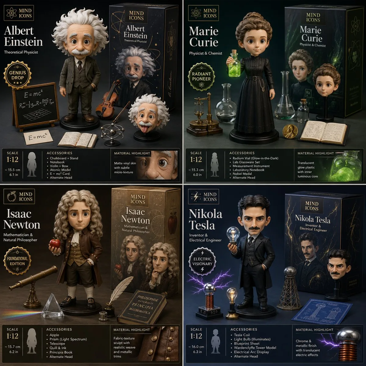<role>Premium collectible visual designer</role><instructions>Create a 2x2...