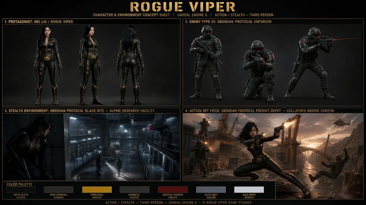 <role>AAA game art director</role><context>Unreal Engine 5...
