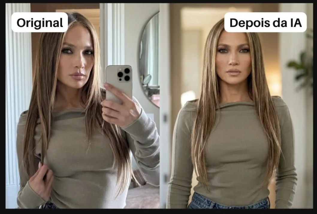 "Convert mirror selfie into a professional...