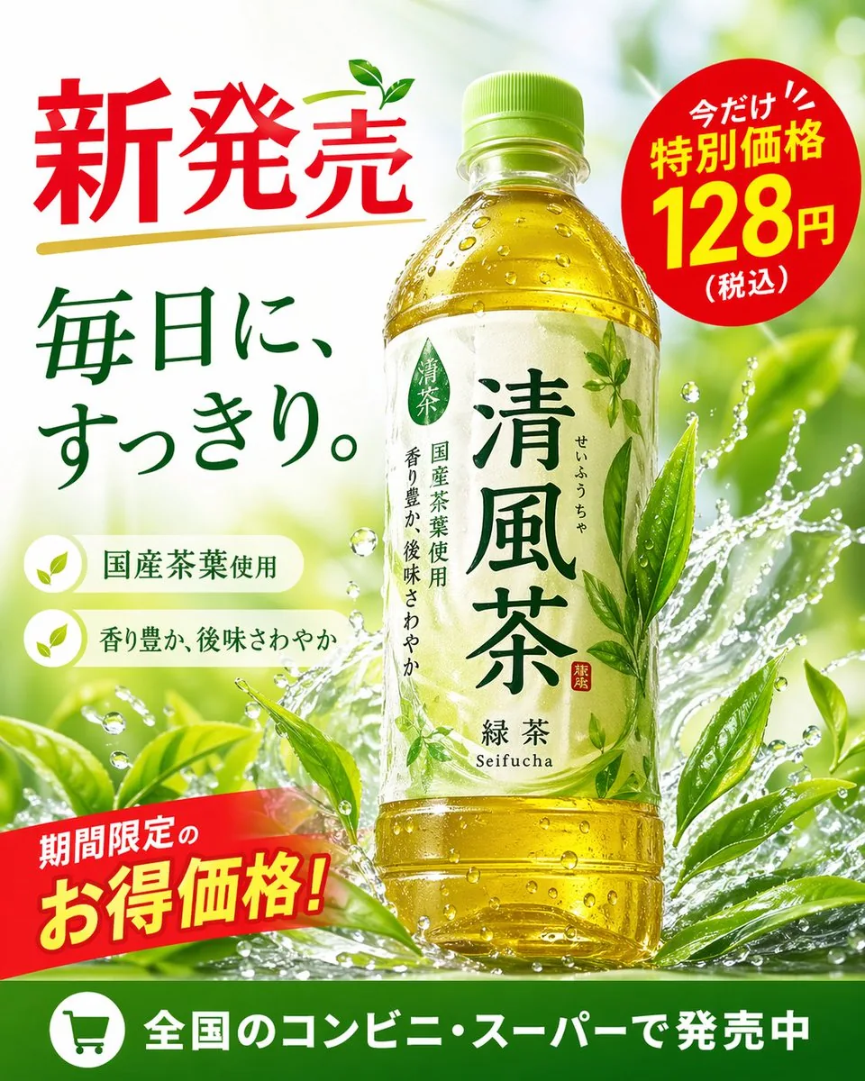 <role>Expert beverage advertising designer</role> <context>Promotional advertisement...