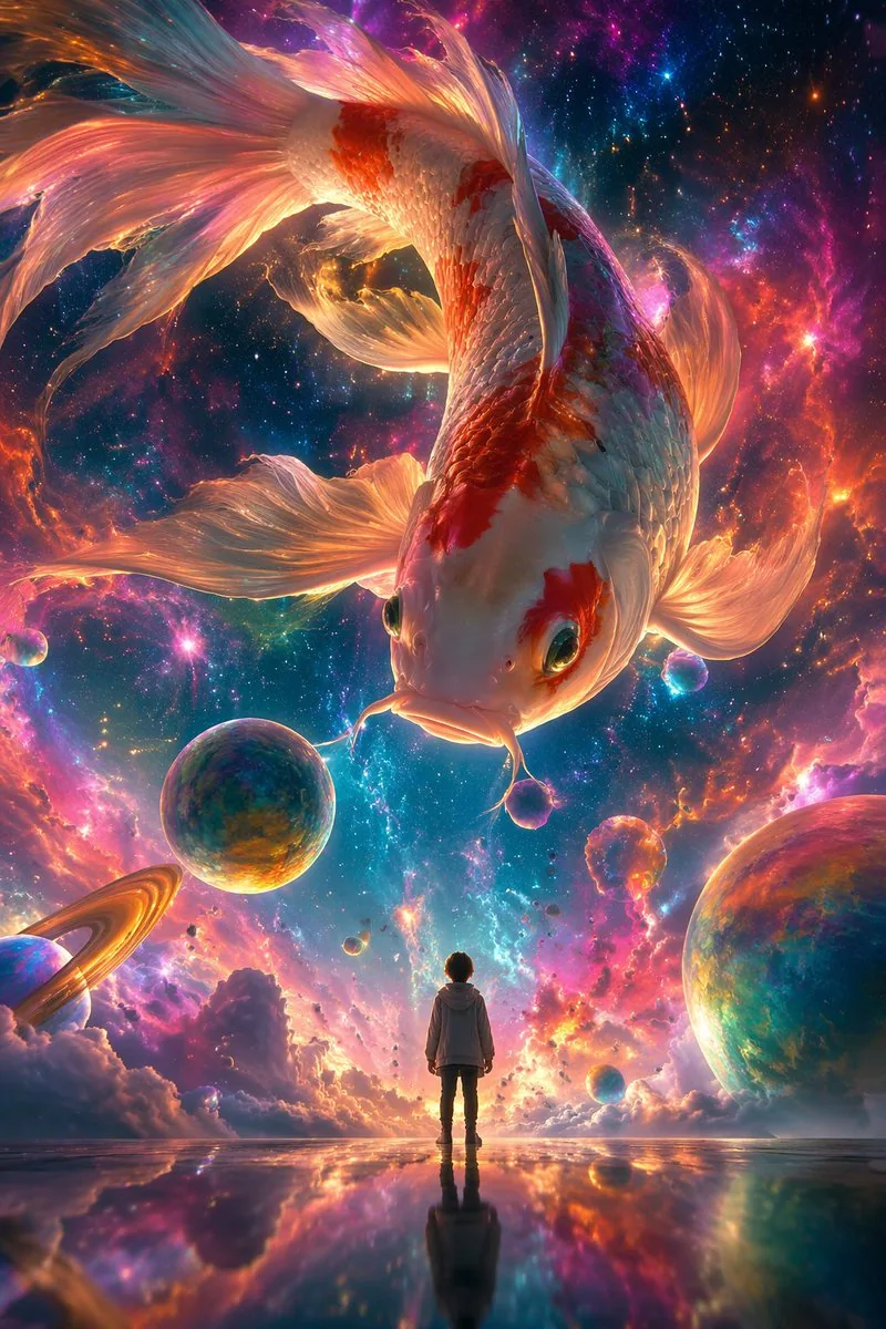 <role>Expert surrealist digital illustrator</role><instructions>Create one vertical...