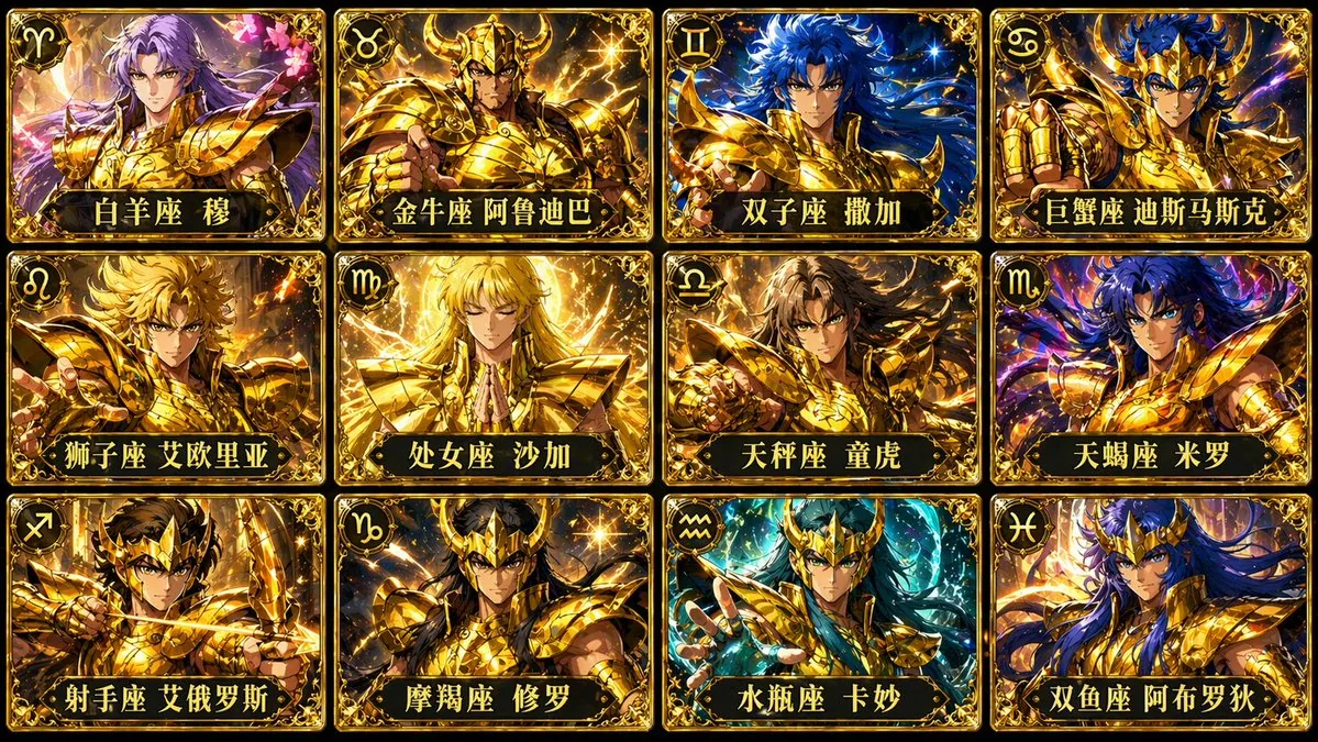 <role>Expert anime card designer</role> <context>Saint Seiya...