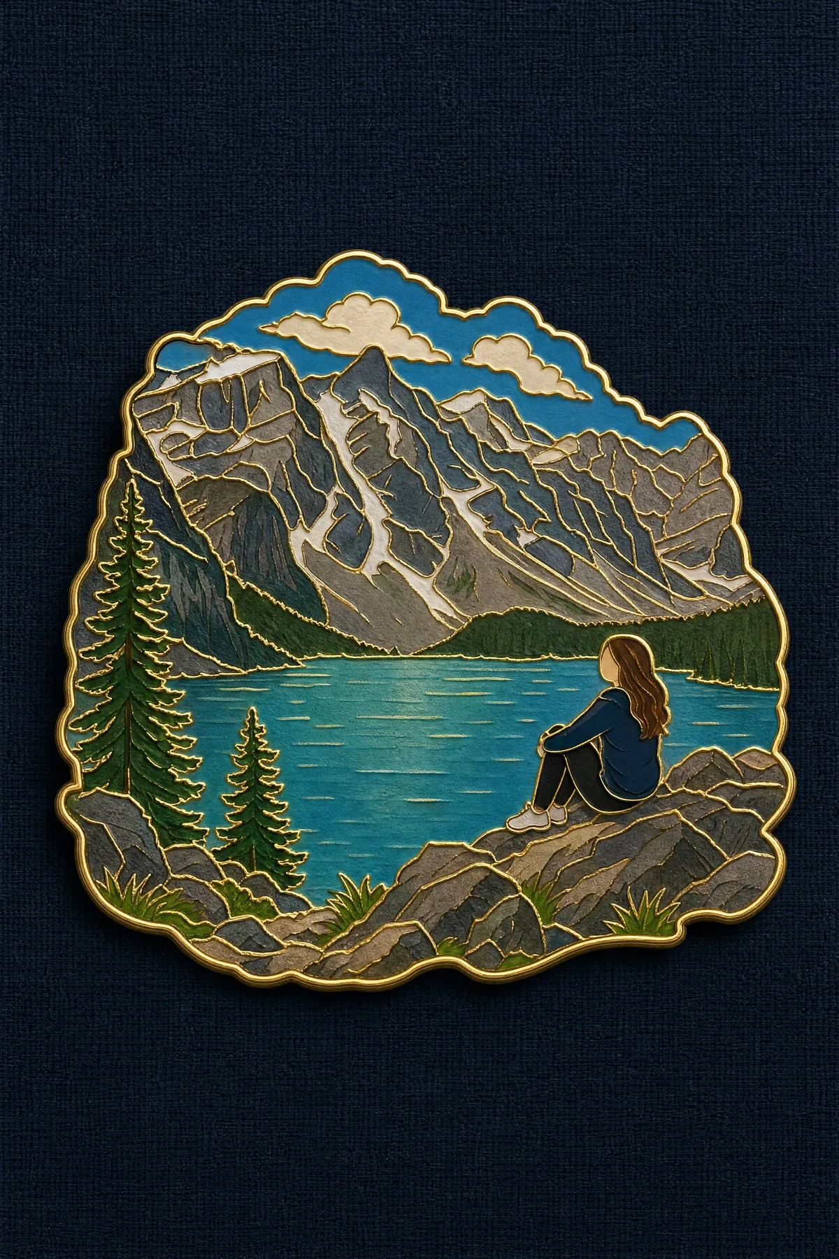 <role>Expert enamel pin badge designer</role> <context>Reference...
