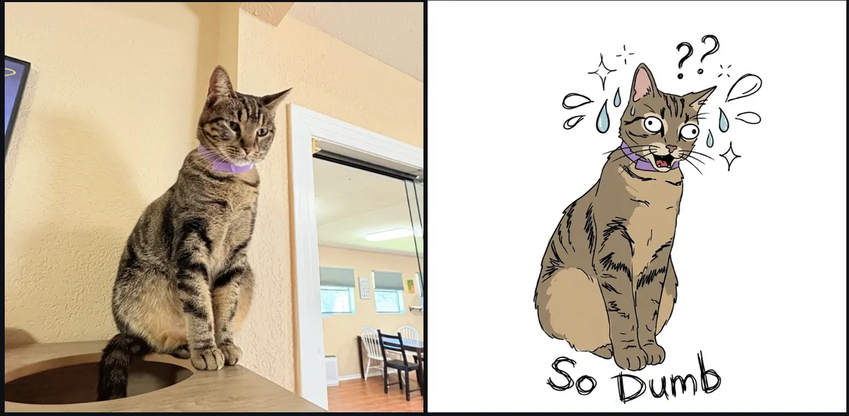 Turn this photo of my [cat/dog]...