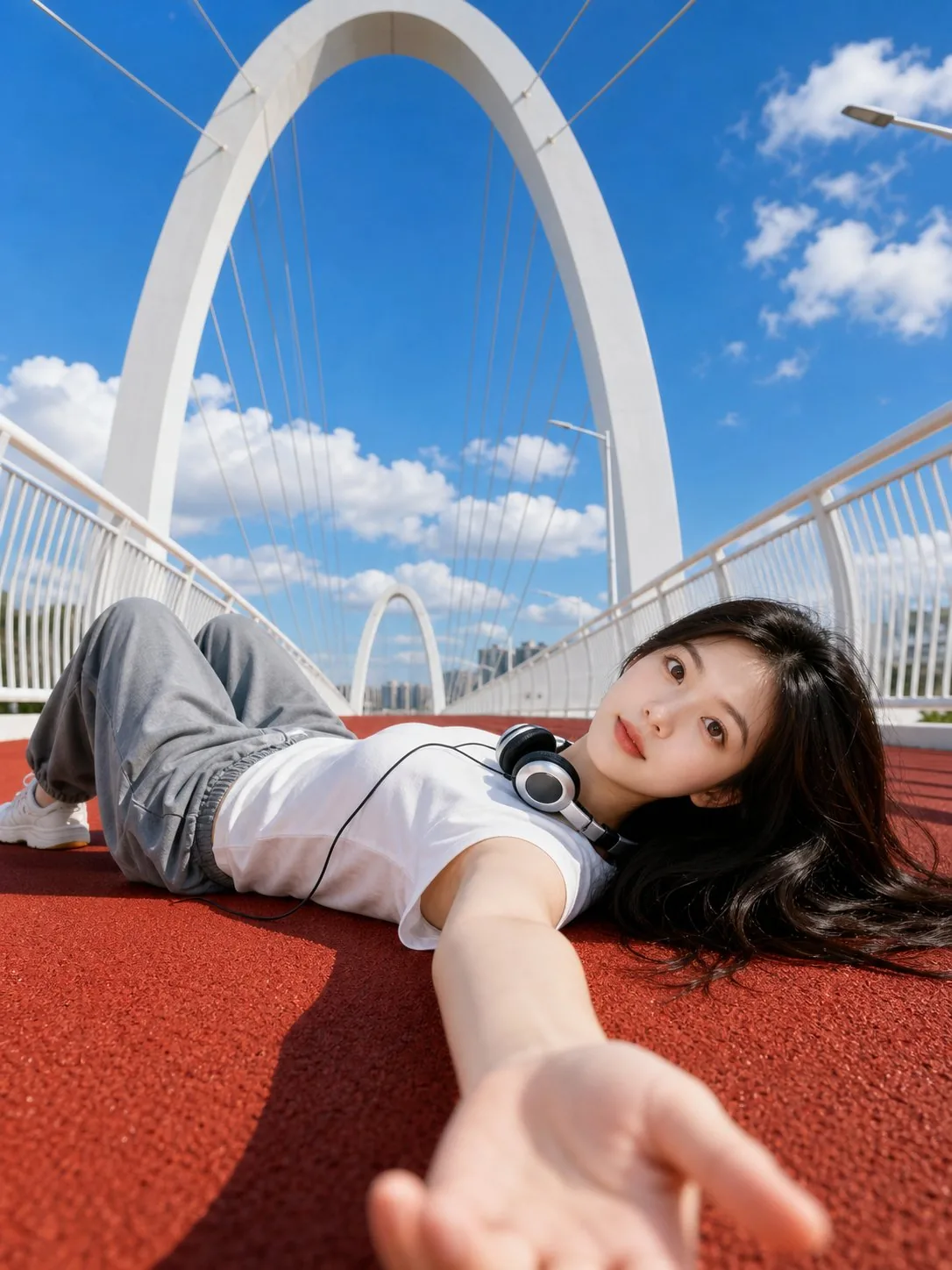 <role>Photographer</role> <task>Create a bright photorealistic outdoor...