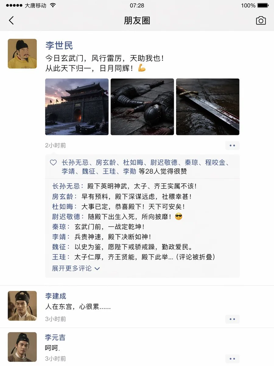 <role>Historical social-media writer</role> <context>The Xuanwu Gate...